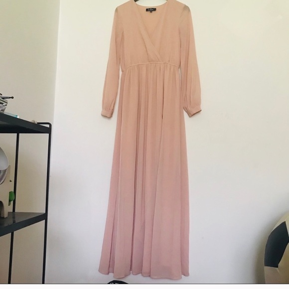 LULUs Wondrous Maxi Dress- Blush - Picture 2 of 7
